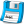 Floppy light blue icon
