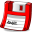 Floppy red icon