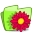 Folder Flower Red icon