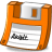 Floppy-orange icon