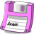 Floppy pink icon