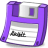 Floppy purple icon