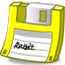 Floppy-yellow icon