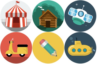 flat free icons