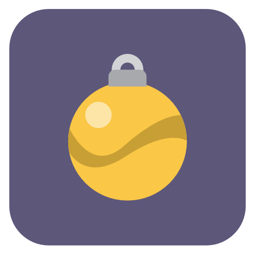 Christmas ball icon