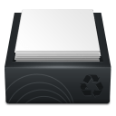 Black-Recycle-Bin-Full icon
