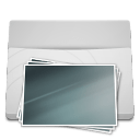 White Folder Pictures icon