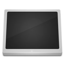 White Computer icon