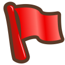 Flag-red icon