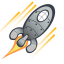 Launcher program rocket icon