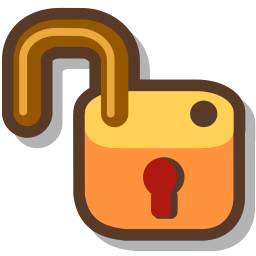Object Lock Unlocked icon