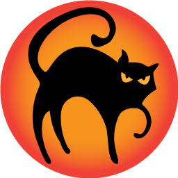 Black cat Icon | Halloween Flat Iconpack | GoldCoastDesignStudio