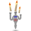 Floating candles icon