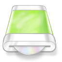 Drive-green-disk icon