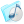 Folder blue musique icon