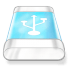 Drive-blue-usb icon