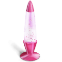 Lamp pink glitters icon