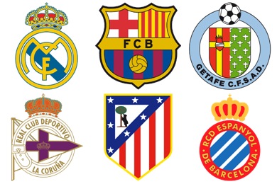 Spain la liga football club flag 