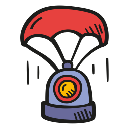 Landing space capsule icon