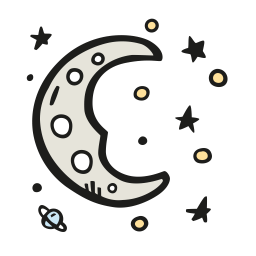 Moon dreamy icon