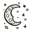 Moon dreamy icon