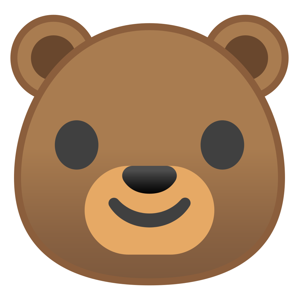 Download Bear Face Icon Noto Emoji Animals Nature Iconset Google