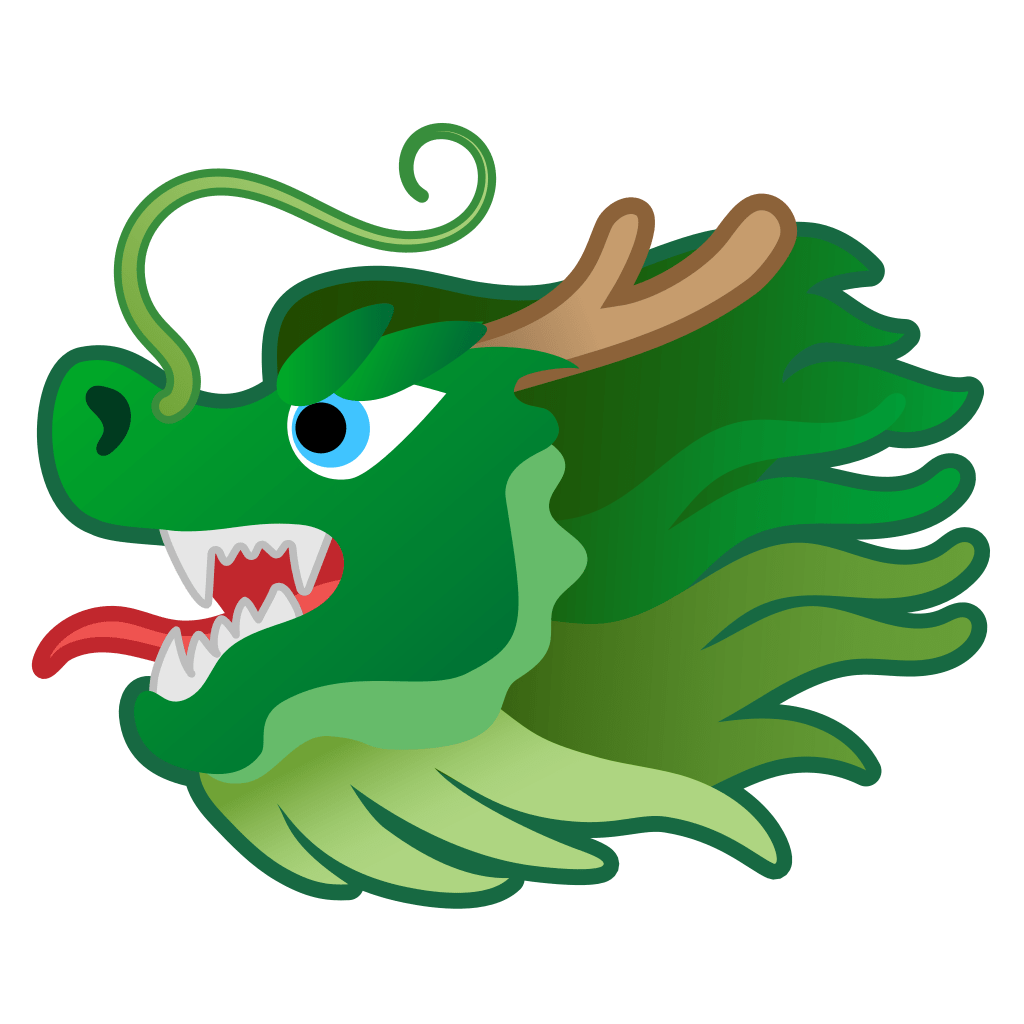 Dragon face Icon | Noto Emoji Animals Nature Iconset | Google