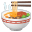Steaming bowl icon