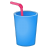 Cup with straw icon