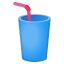 Cup with straw icon