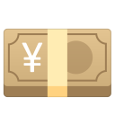 Yen banknote icon