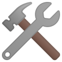 Hammer and wrench icon