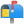 Open mailbox with raised flag icon