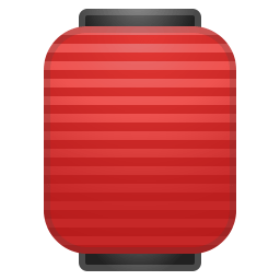 Red paper lantern icon