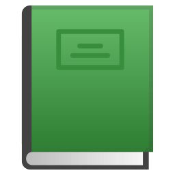 Green book icon