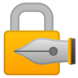 Locked with pen icon