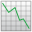 Chart decreasing icon