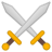Crossed swords icon