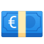 Euro banknote icon