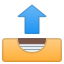Outbox tray icon
