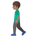 Man walking medium skin tone icon