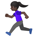 11324-woman-running-dark-skin-tone icon