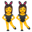 Women with bunny ears icon