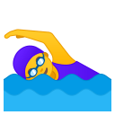 Woman swimming icon