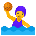 Woman playing water polo icon