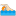 Man swimming light skin tone icon