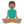 Man in lotus position medium skin tone icon