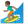 Man surfing medium skin tone icon