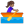 Woman rowing boat medium skin tone icon