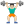 Man lifting weights light skin tone icon